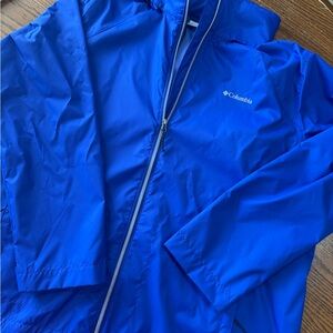 Columbia Women's Blue Raincoat** worn once!**